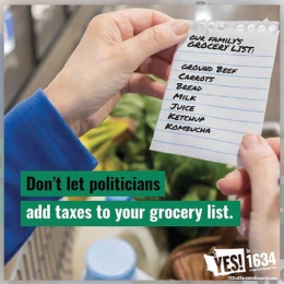 a campaign ad opposing sugary-drinks taxes