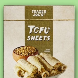 box of Trader Joe's Tofu Sheets
