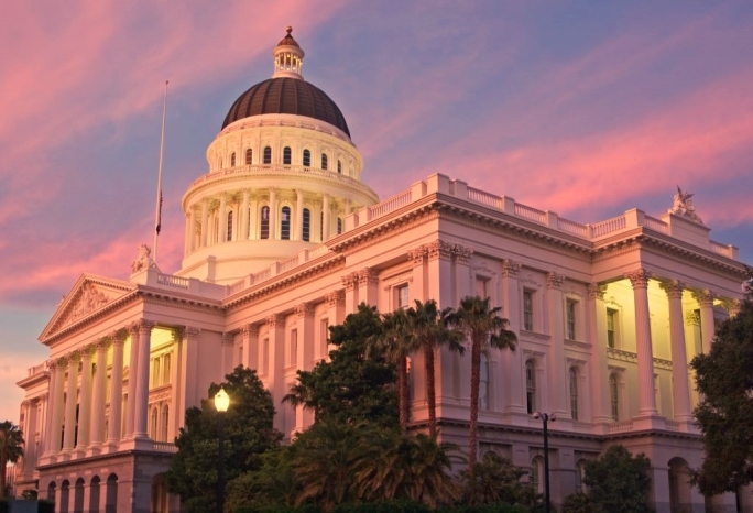 The City of Sacramento California Capital Dome 
