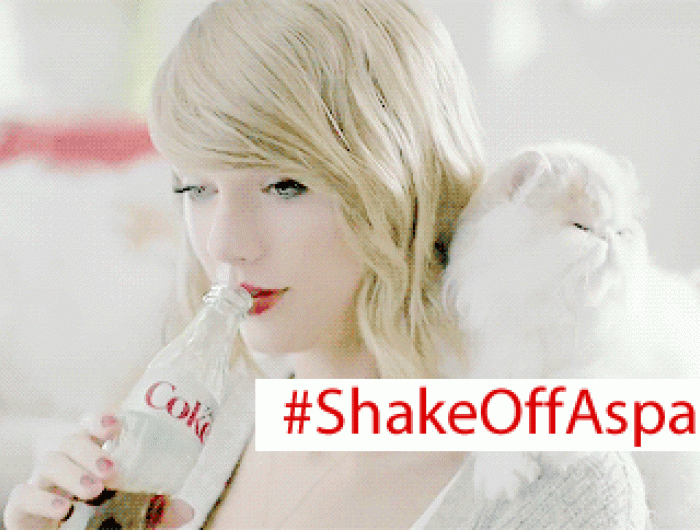 Taylor Swift Urged to "Shake Off" Aspartame