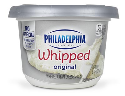 Philadelphia whipped cream cheese