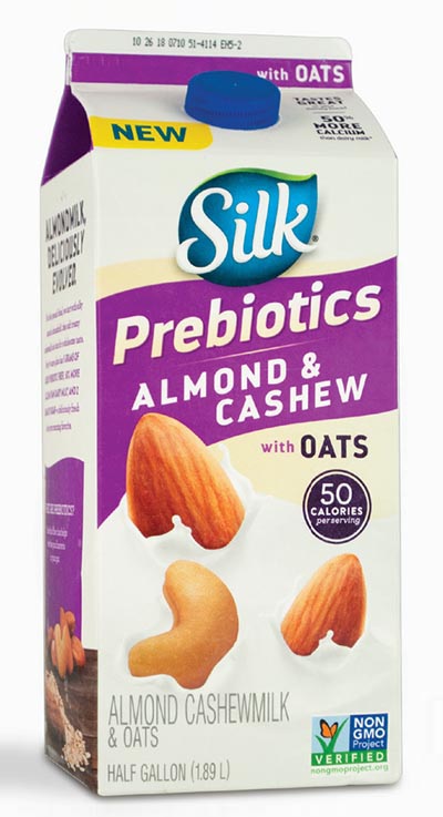 silk probiotic almond and cashew milk with oats