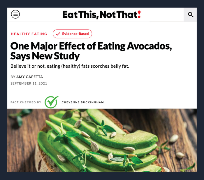 eat this not that article on avocados