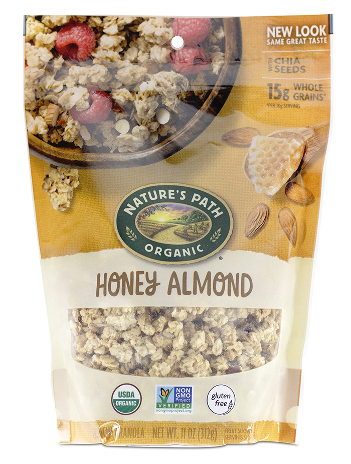 nature's path honey almond granola