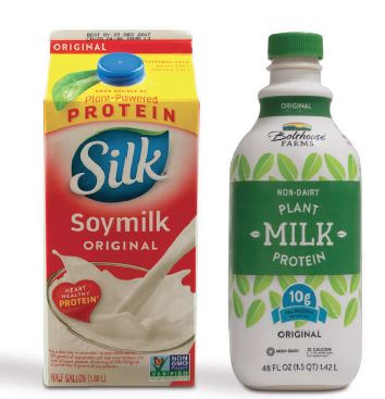 Soy and pea deliver non-dairy protein.