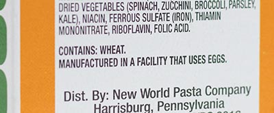 This label warns you that the food may have picked up an allergen at the factory, but the warnings aren’t required.
