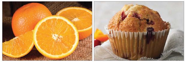 Have an orange (70 calories and no added sugar) instead of a Panera Cranberry Orange Muffin (480 calories and 10 tsp. of added sugar).