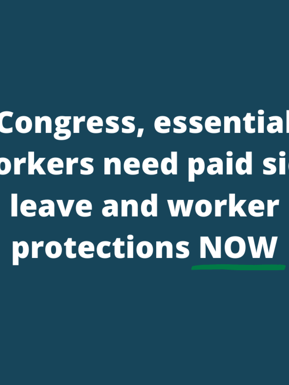 Support Paid Sick Leave and Worker Protections