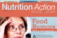 September 2012 nutrition action cover
