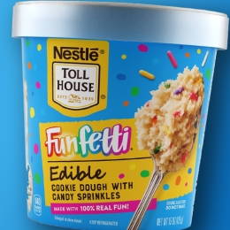 nestle toll house funfetti cookie dough container