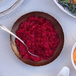 cranberry relish in a bowl