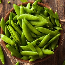 bowl of snap peas