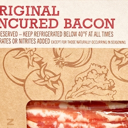 bacon label detail