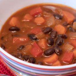 black bean tomato soup