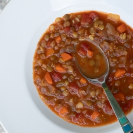 tomato lentil soup