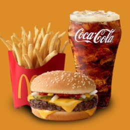McDonald's burger meal