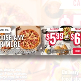 Domino's mix and match deal advertisement