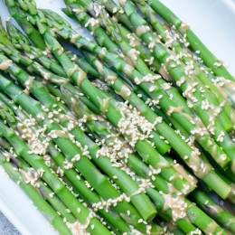 Asparagus with Tahini Sauce