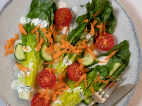 lettuce wedges with other salad fixings