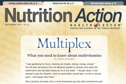 September 2011 nutrition action cover