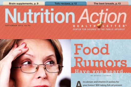September 2012 nutrition action cover