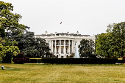 The White House and its lawn