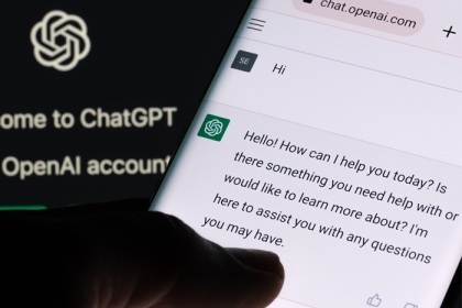 ChatGPT on a phone screen