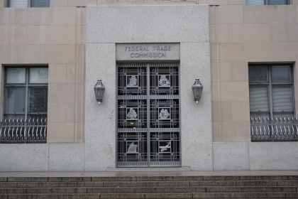 The façade of the Federal Trade Commission building