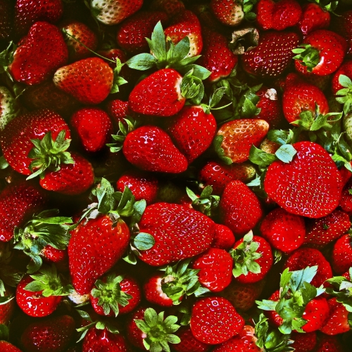 Closeup of strawberries