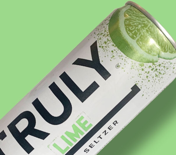 can of Truly in the lime flavor