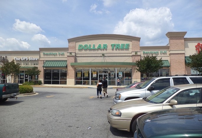 View of a Dollar Tree store from its parking lot