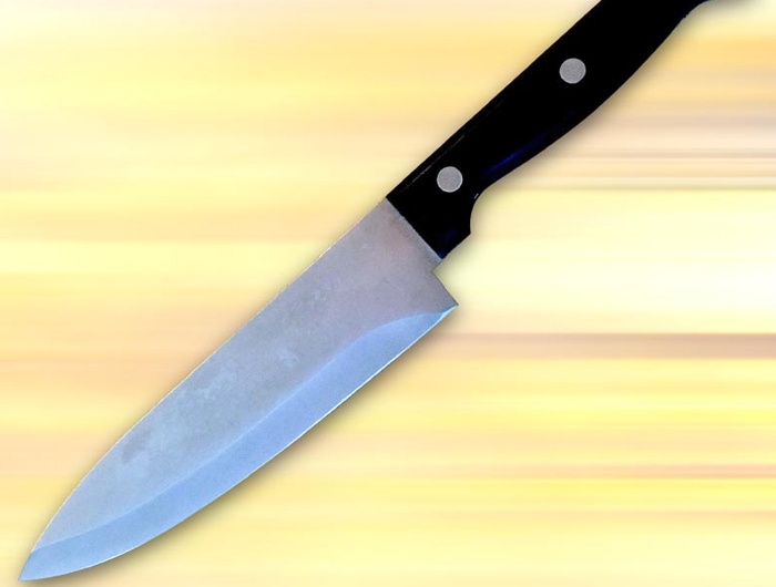 image of a sharp kitchen knife
