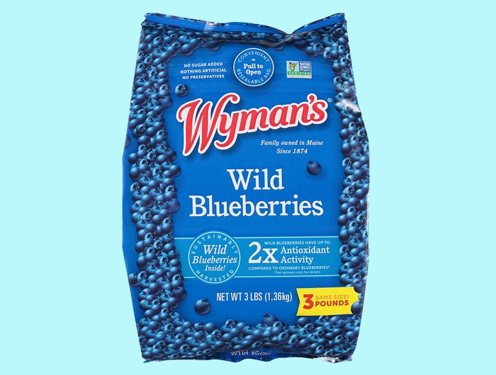 bag of frozen wild blueberries