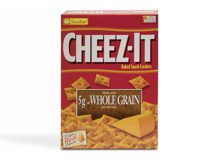 Whole grain Cheez-It cracker box