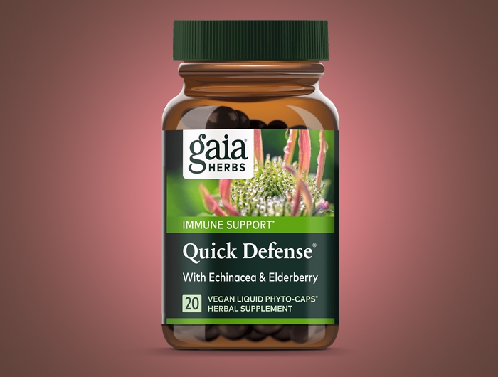Gaia Herbs Quick Defense with Echinacea and Elderberry