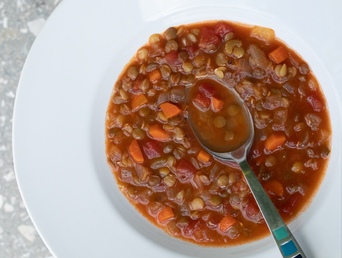 tomato lentil soup