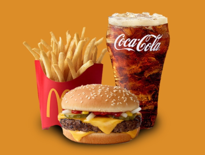McDonald's burger meal