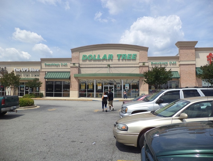 View of a Dollar Tree store from its parking lot