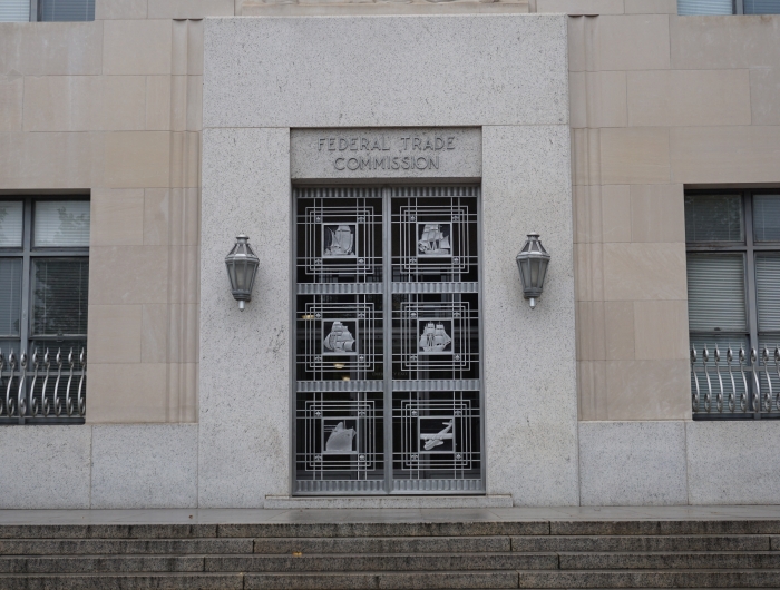 The façade of the Federal Trade Commission building