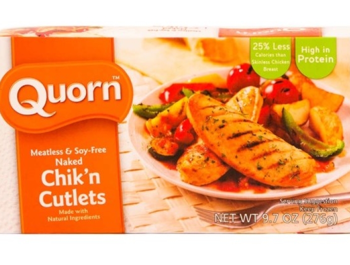 An image of a package of Quorn "chik'n cutlets"