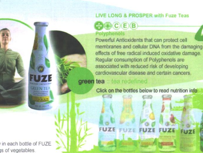 CSPI letter to FDA re: Fuze drink