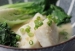 white fish poached in miso broth