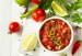 a bowl of fresh salsa