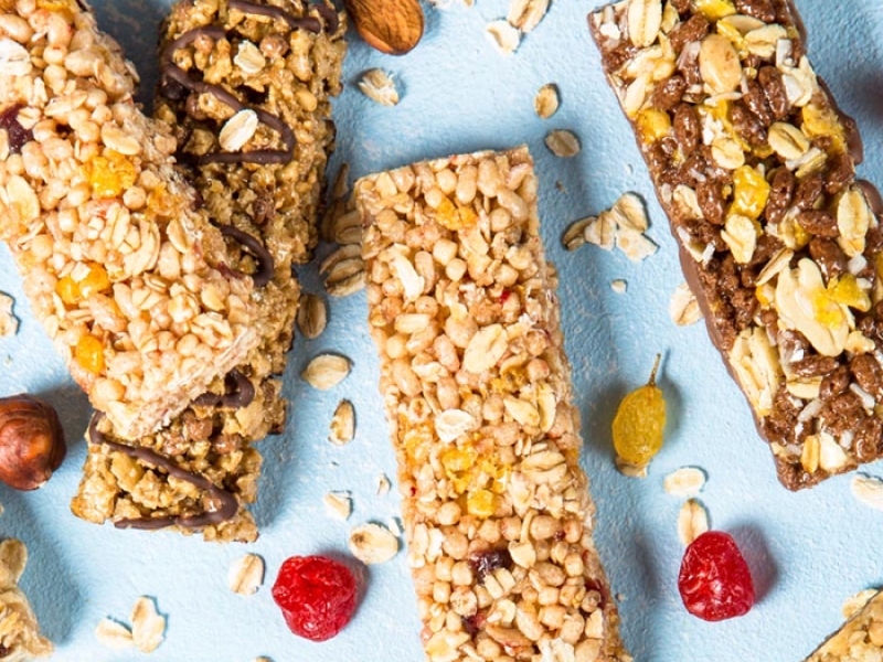 assorted granola and snack bars