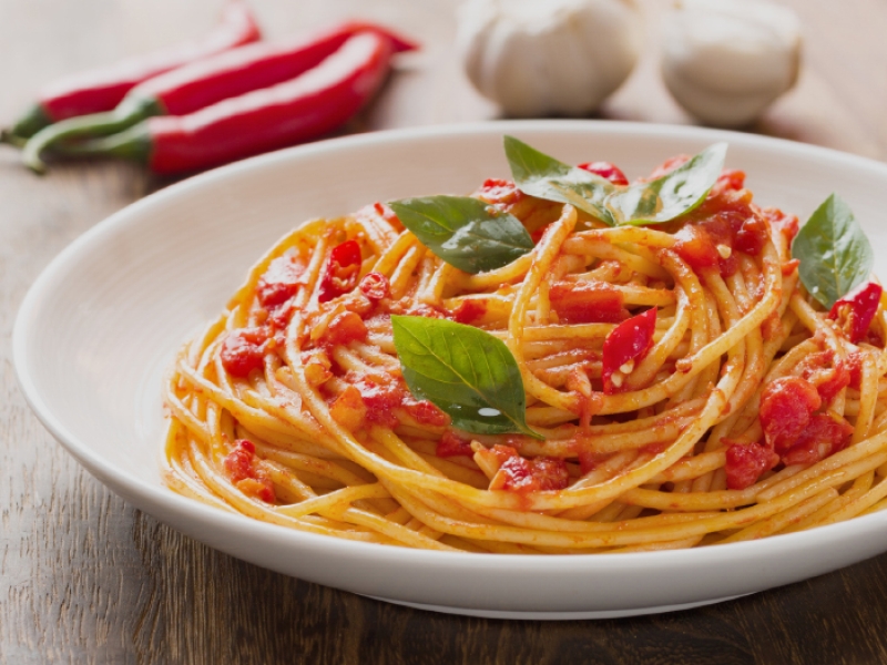 pasta with marinara sauce