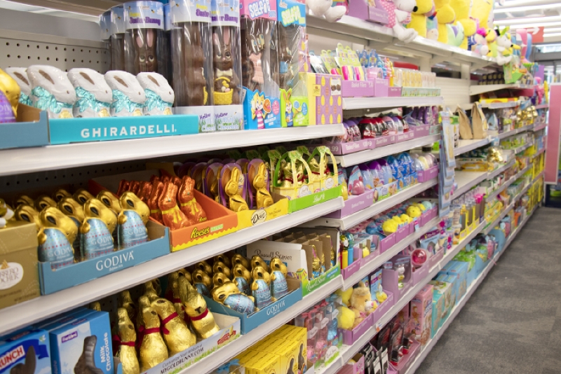 easter candy in a store