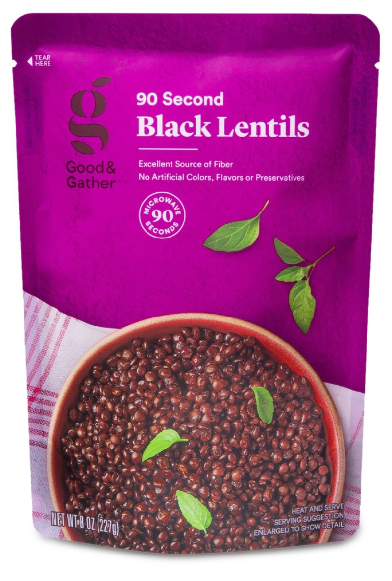 good & gather 90-second black lentils