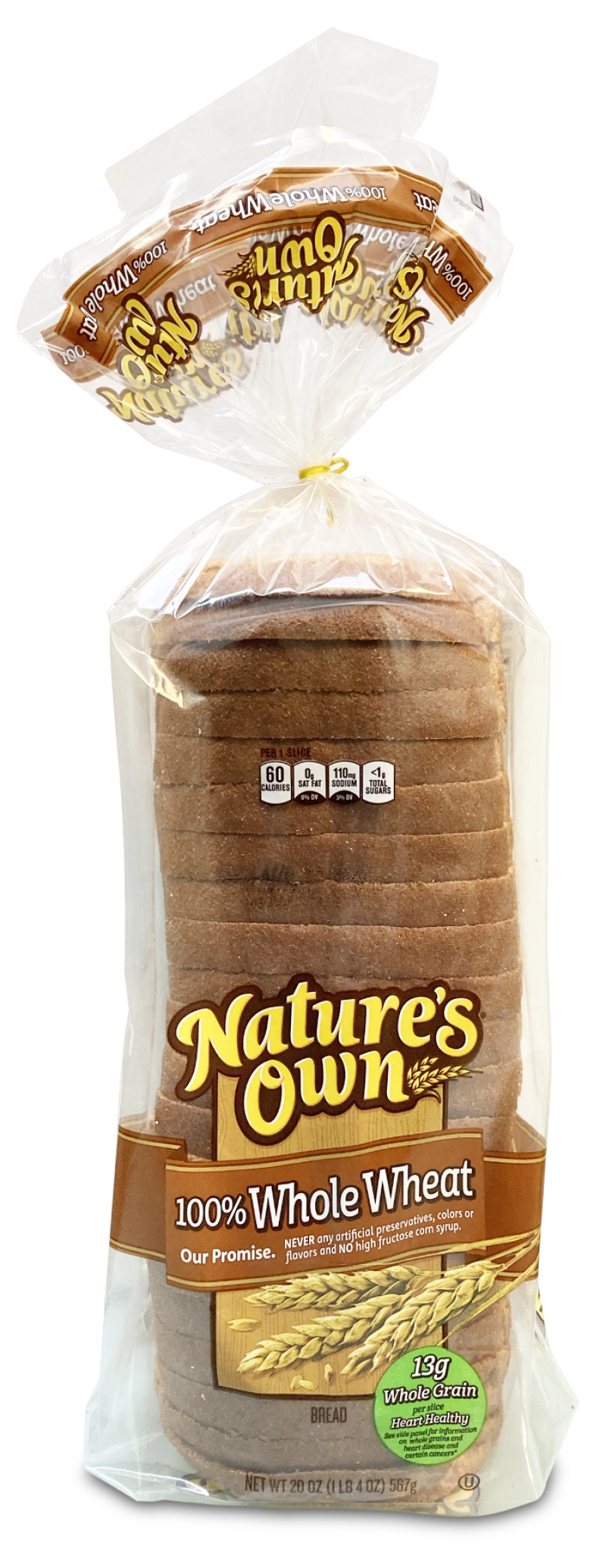 nature's own whole wheat bread