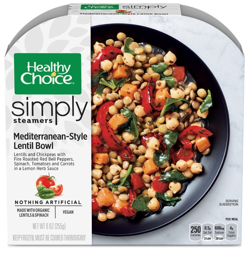 healthy choice simply steamers mediterranean lentil bowl