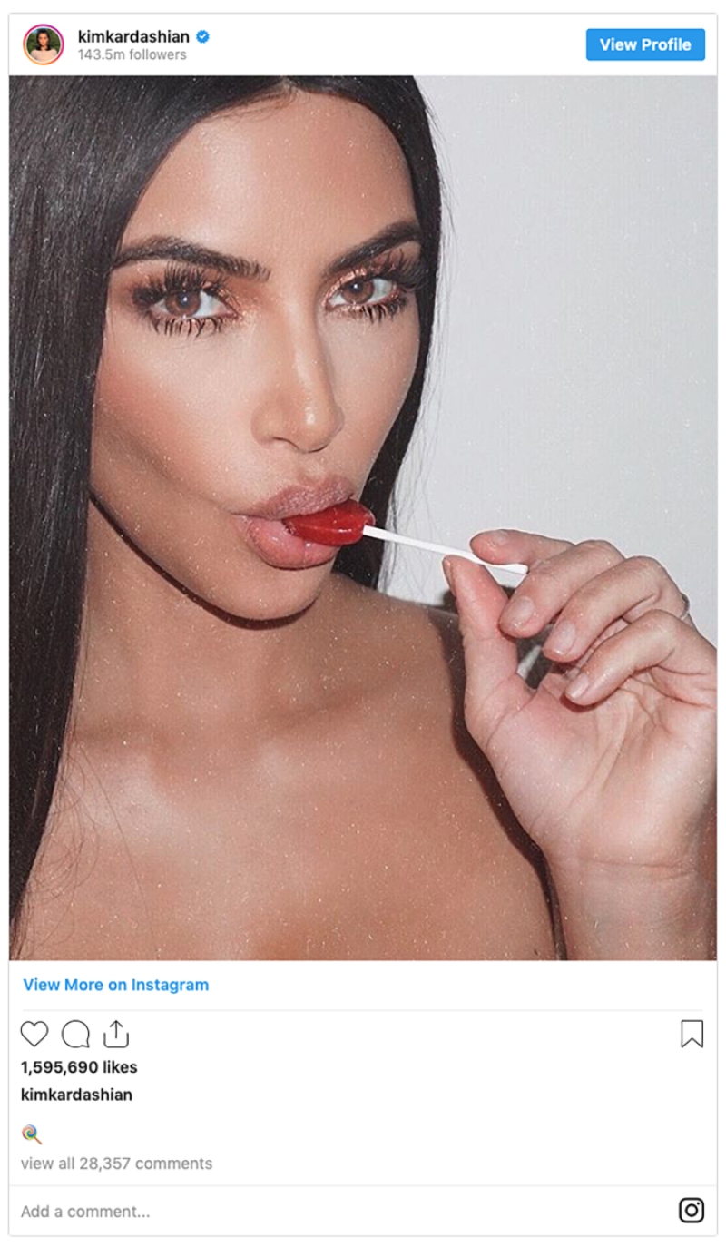 kim Kardashian instagram post